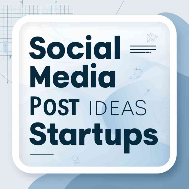 Social Media Post Ideas For Startups