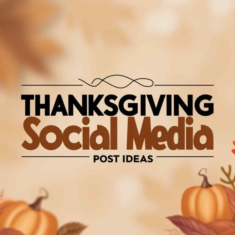 Thanksgiving Social Media Post Ideas